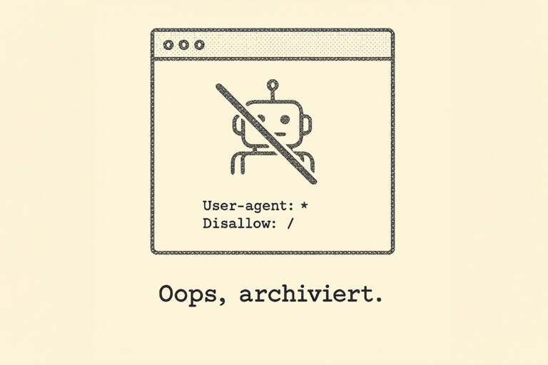 Typewriter Art / Art Typing zu "Way Back Machine"