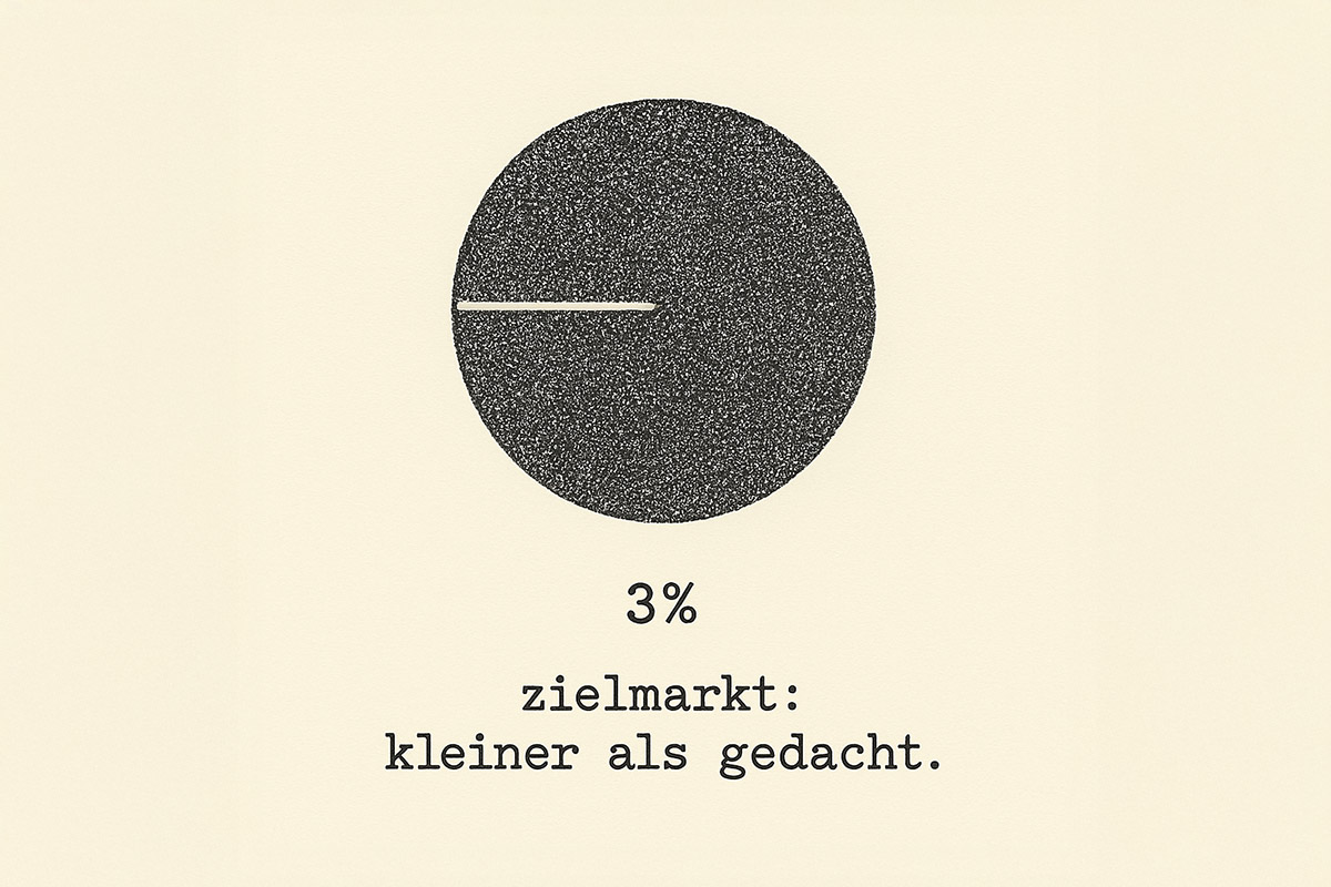 zielmarkt: kleiner als gedacht.
