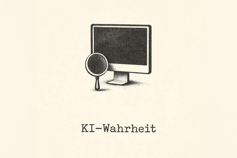 Typewriter Art / Art Typing zu "ki-wahrheit"
